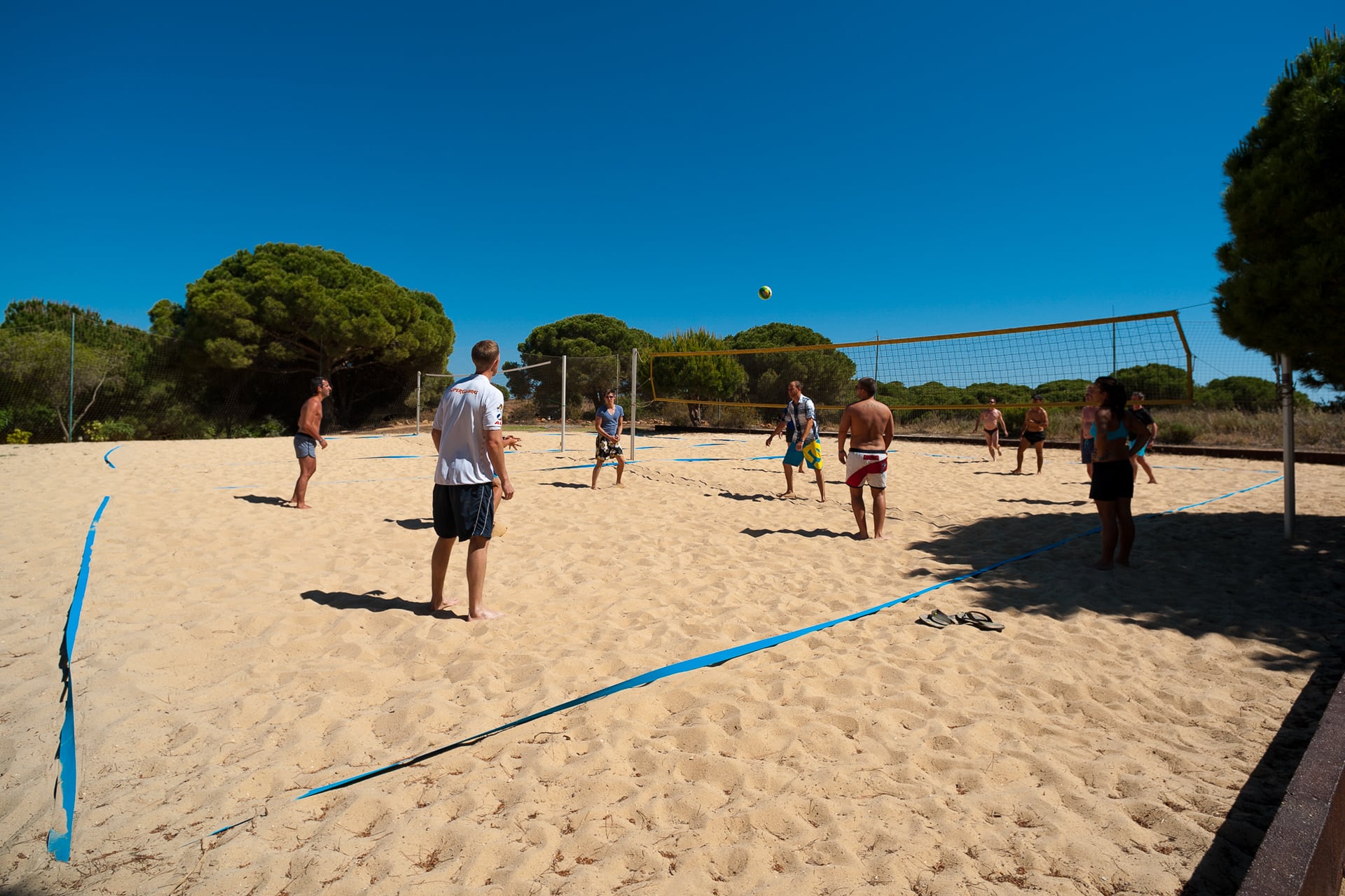 Portugal Algarve Adriana Beach Club Volleyballfeld