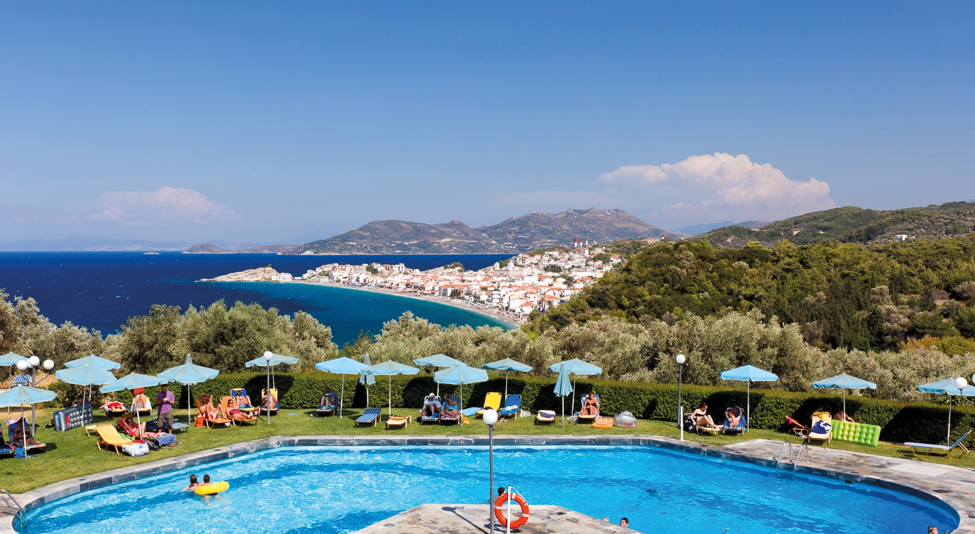Griechenland Samos Hotel Arion Aussicht