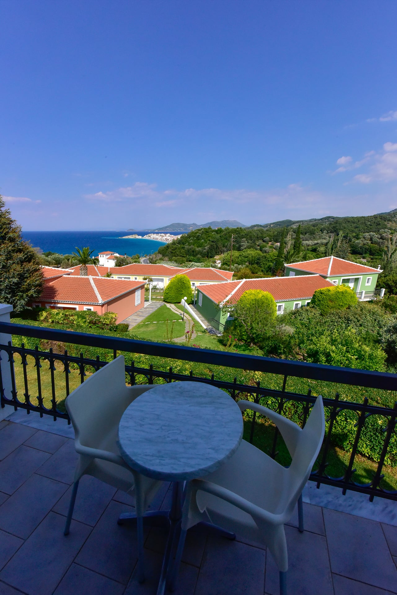 Griechenland Samos Hotel Arion Balkon