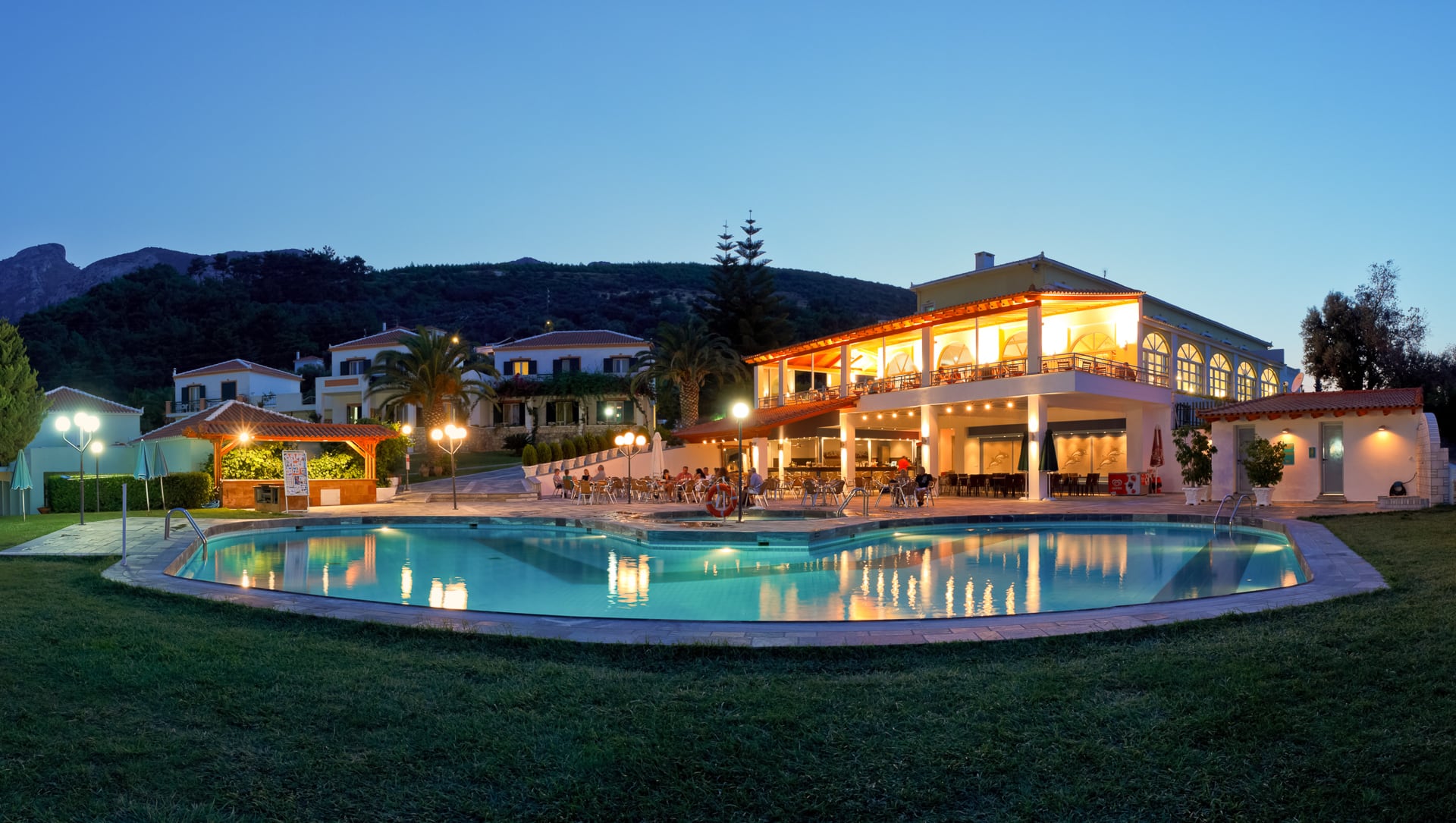 Griechenland Samos Hotel Arion Poolbereich