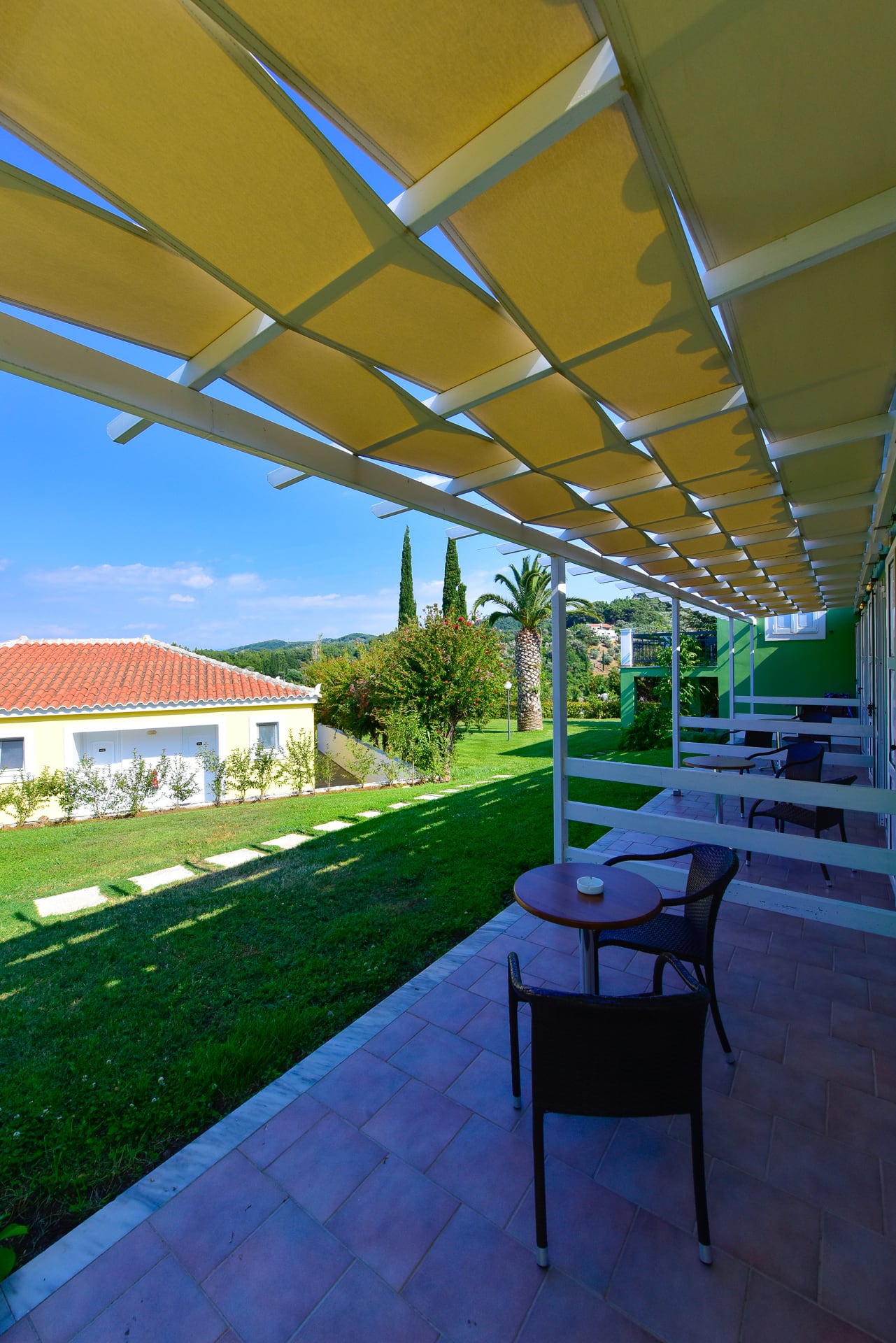 Griechenland Samos Hotel Arion Terrasse