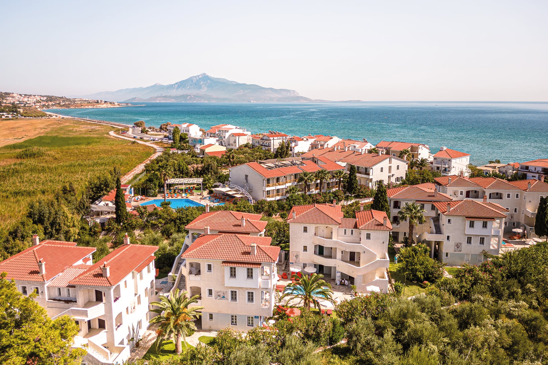 Griechenland Samos Hotel Hydrele Beach Außenansicht