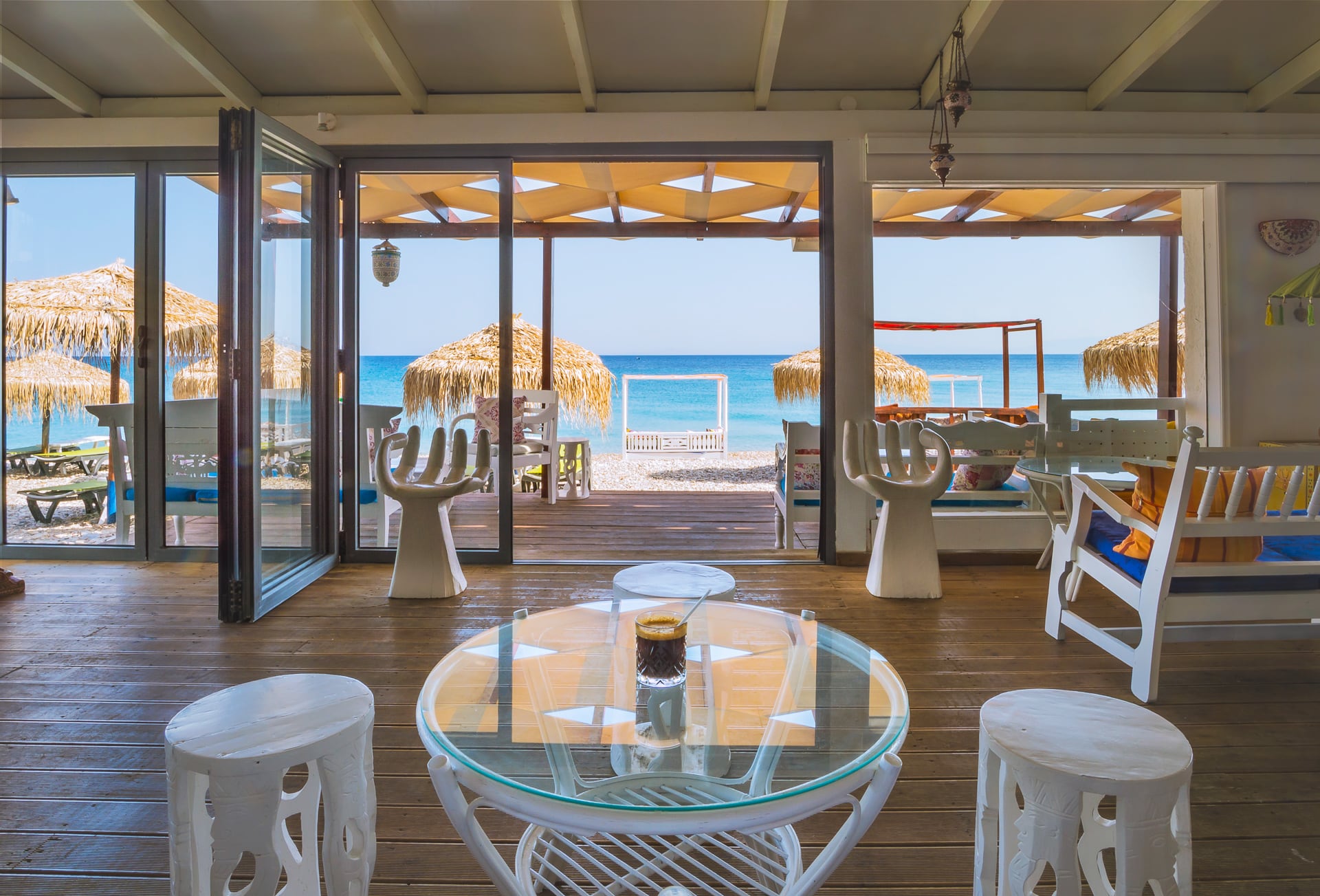 Griechenland Samos Kokkari Beach Hotel Bar