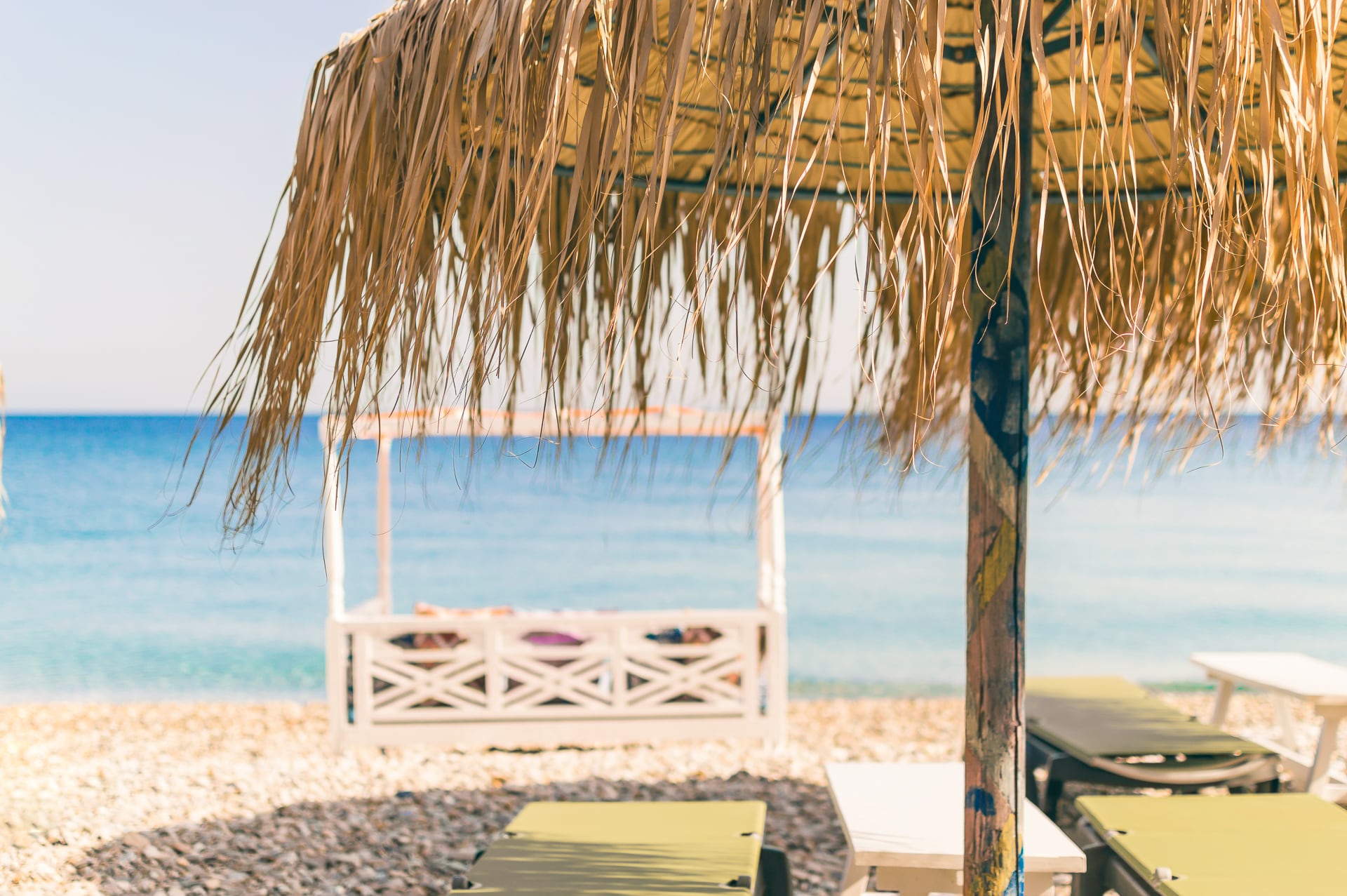 Griechenland Samos Kokkari Beach Hotel Strand