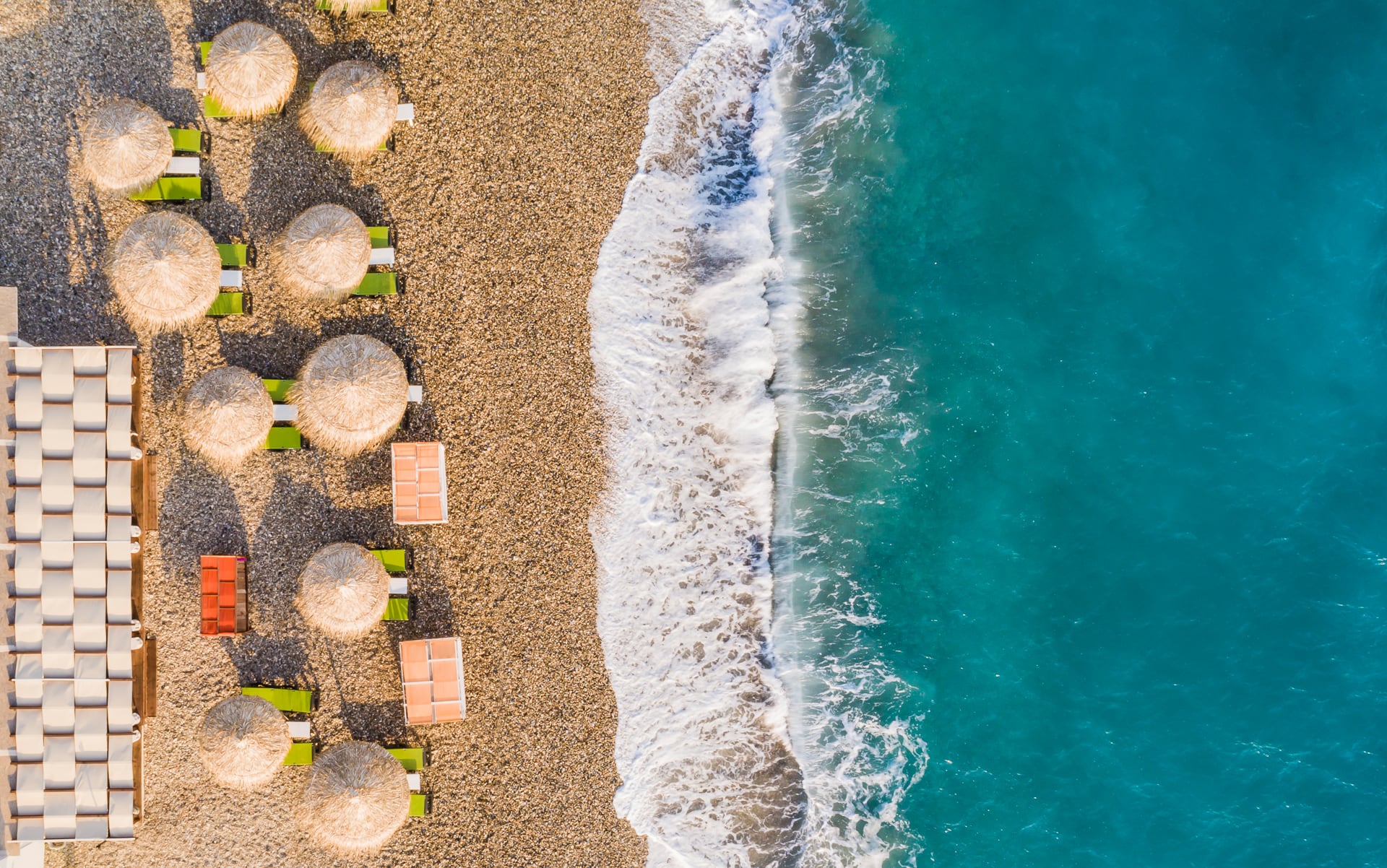 Griechenland Samos Kokkari Beach Hotel Strand