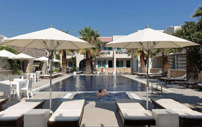 Griechenland Santorin Hotel Rosebay Pool