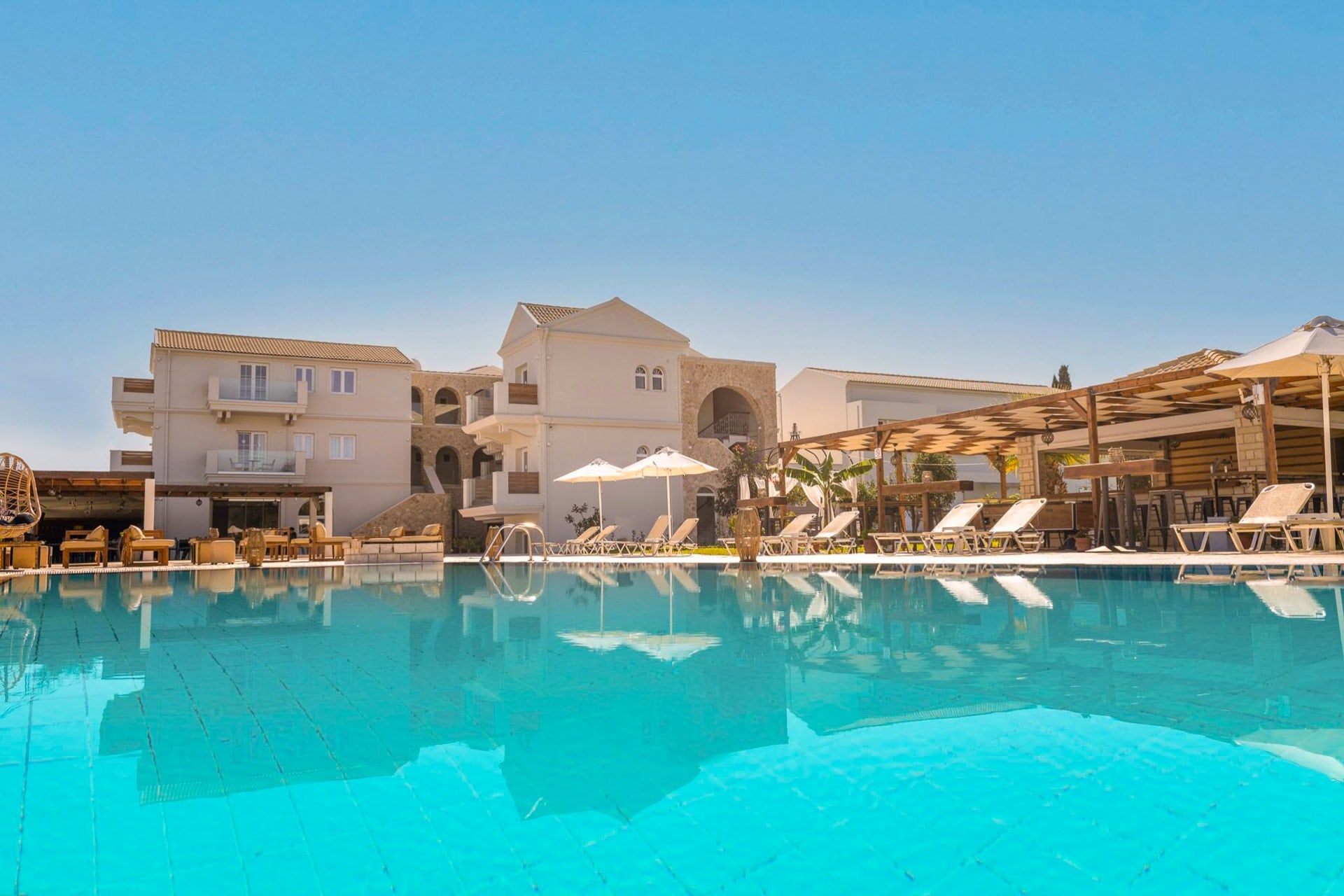 Griechenland Korfu Ekati Mare Boutique Resort Pool