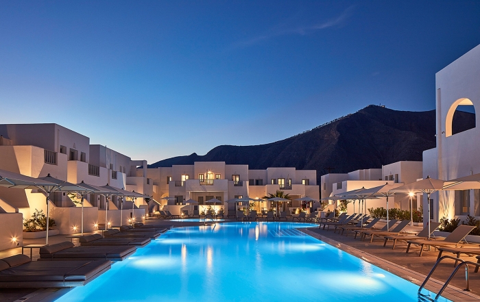 Griechenland Santorin Hotel Aqua Blue Pool